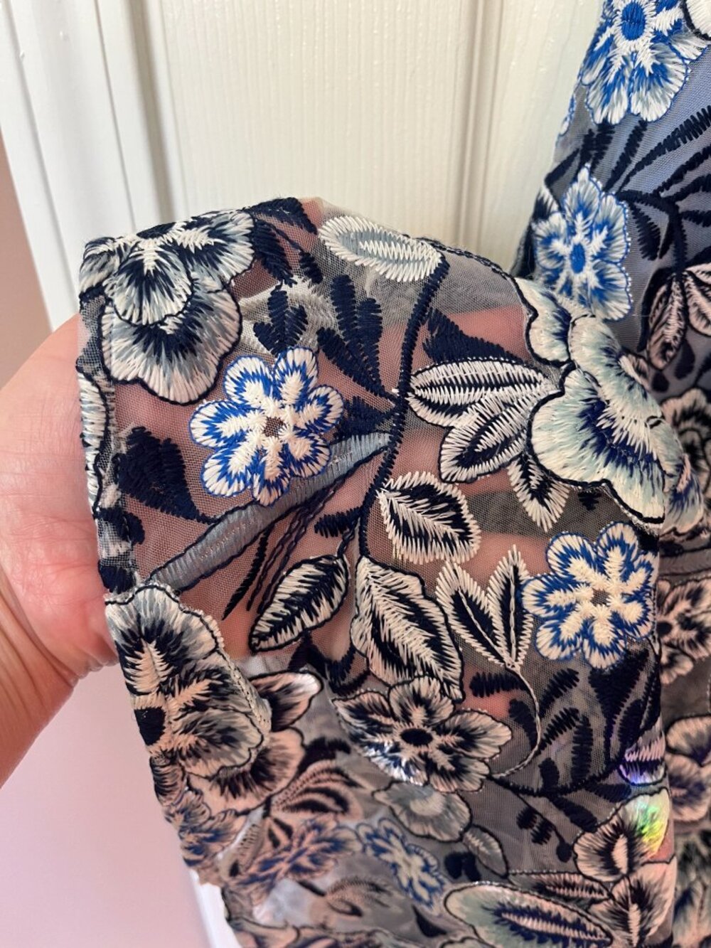 Dress the Population Blue Floral Dress XL - Picture 4 of 9